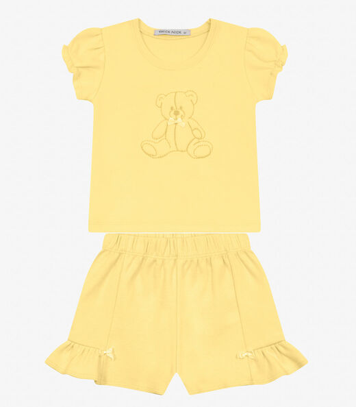 Image_Conjunto Infantil Blusa com Shorts Trick Nick Amarelo