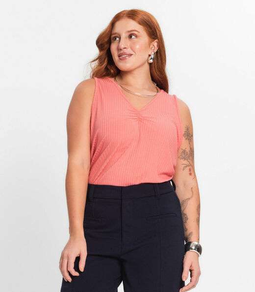 Image_Regata Plus Size Em Ribana Canelada Secret Glam Rosa