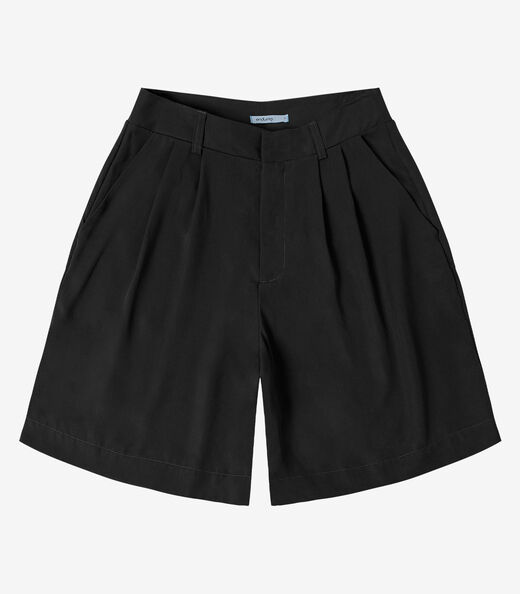 Bermuda Feminina Com Bolsos Endless Preto