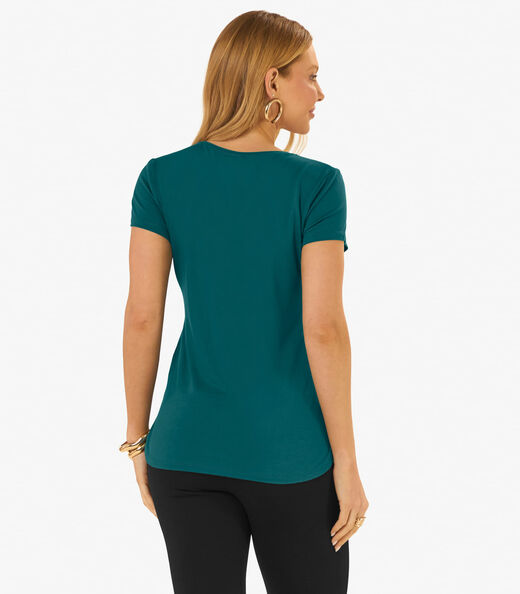 Blusa Feminina Andorra Flamê Básica Rovitex Verde