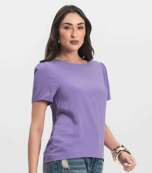 Blusa Feminina Em Viscose Infinita Cor Roxo