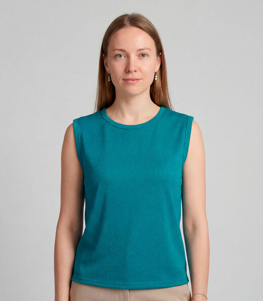 Regata Feminina Básica Infinita Cor Azul