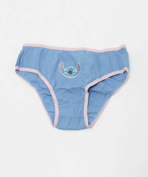 Kit 7 Calcinhas Infantil Estampa Stitch Disney Tam 1 a 12 