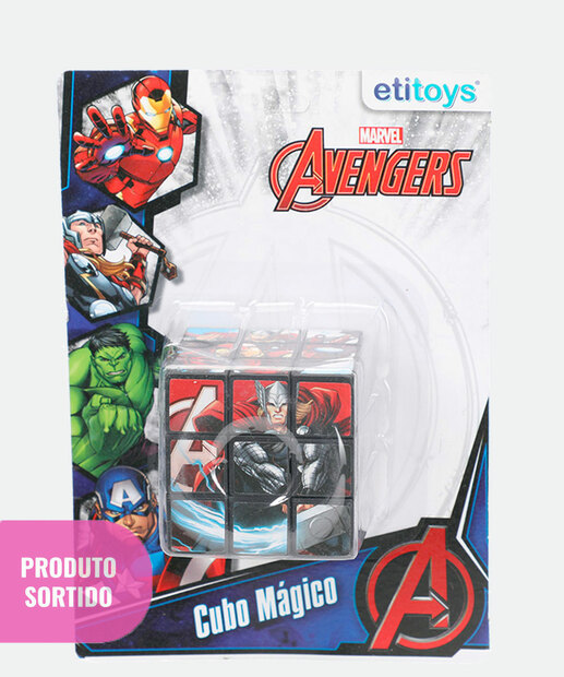 Cubo Mágico Sortido Infantil Estampa Vingadores Marvel