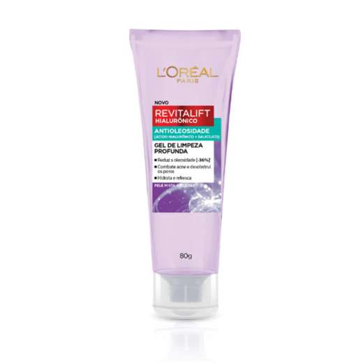 Image_Gel de Limpeza Antioleosidade L'Oréal Paris Revitalift Hialurônico 80g L'Oréal
