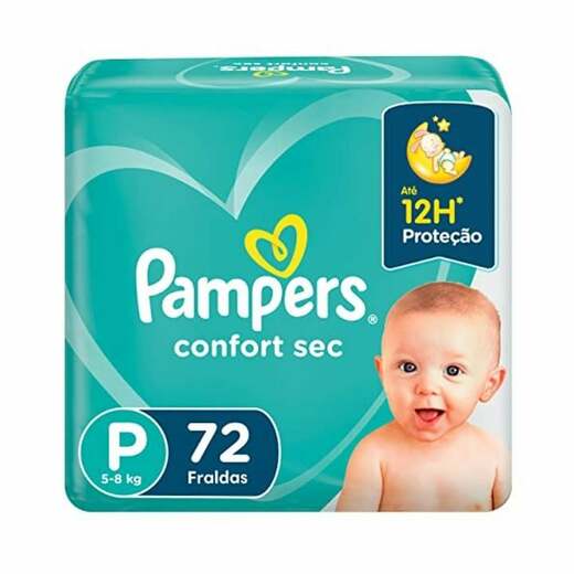 Image_Kit 2 Fraldas Pampers Confort Sec Com 72 Unidades P cada