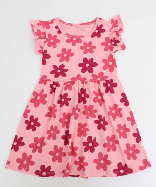 Image_Vestido Infantil Estampa Flores Marisa Tam 1 a 3