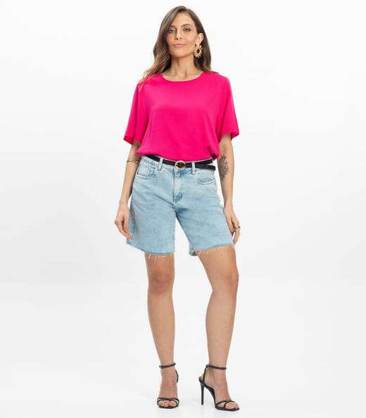 Blusa Viscose Double Feminina Endless Rosa