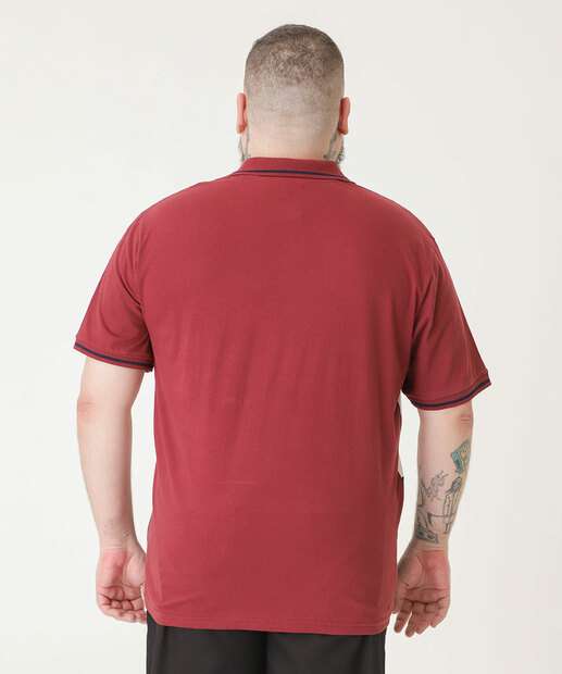 Polo Masculina Plus Size Recortes MR