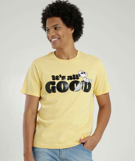 Image_Camiseta Masculina Estampada Manga Curta Snoopy