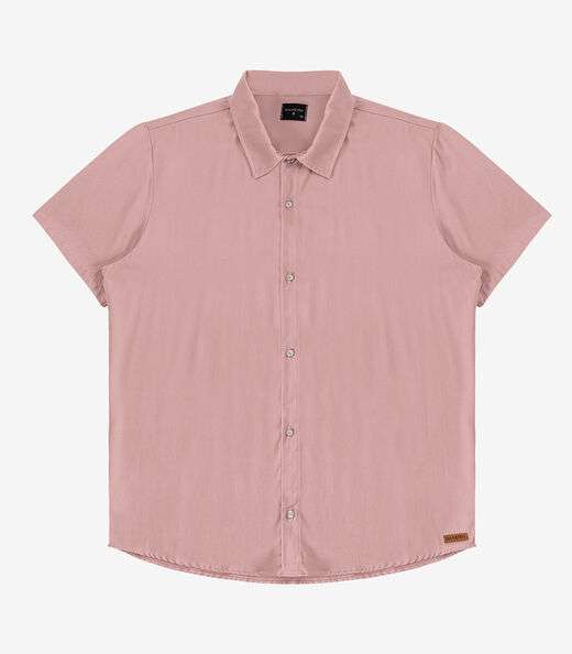 Camisa em Viscose Sarjada Masculina Diametro Rosa