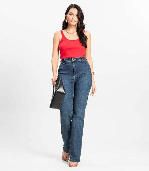 Blusa De Alca Básica Feminina Rovitex Vermelho