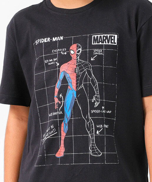 Camiseta Juvenil Homem Aranha Marvel Tam 10 a 16
