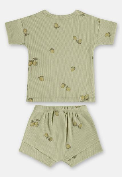 Conjunto Blusa Short Ribana Nature Up Baby