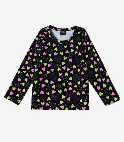 Pijama Infantil Feminino Estapado Select Preto