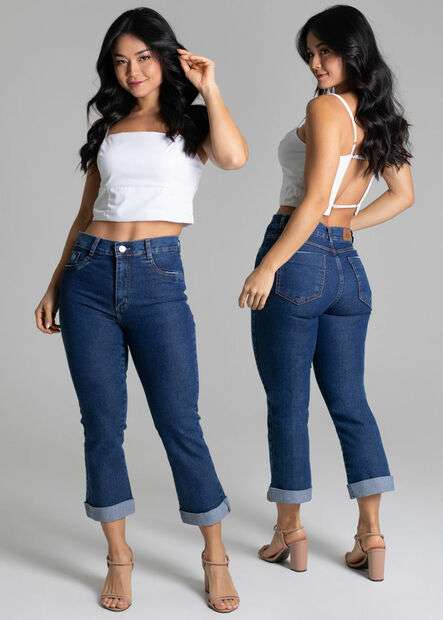 Calça Jeans Sawary Cropped - 278821