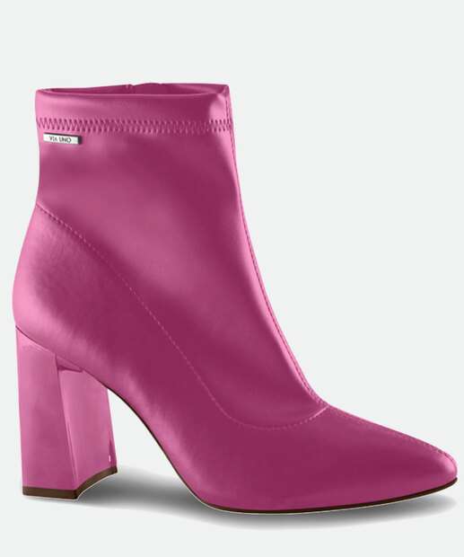 Bota Feminina Cano Curto Salto Grosso Via Uno 
