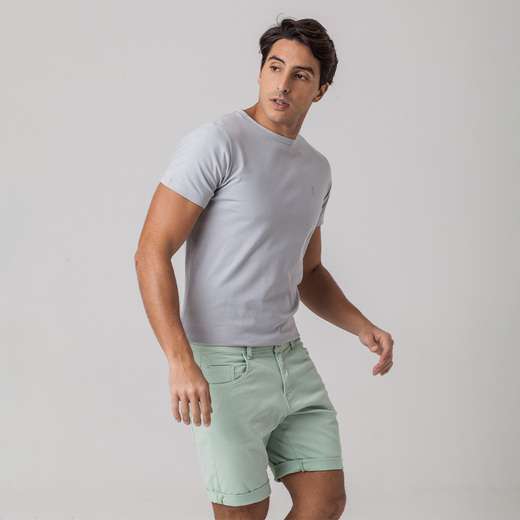 Bermuda Sarja Masculina Verde Zune