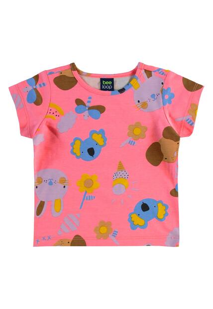 Conjunto Infantil Blusa e Short Bee Loop