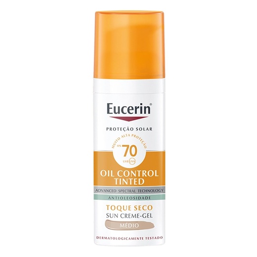 Image_Kit com 3 Unidades de Protetor Solar Facial Eucerin Sun Oil Control Tinted Médio
