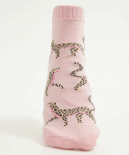 Kit 3 Pares Meias Cano Curto Feminina Estampadas Marisa