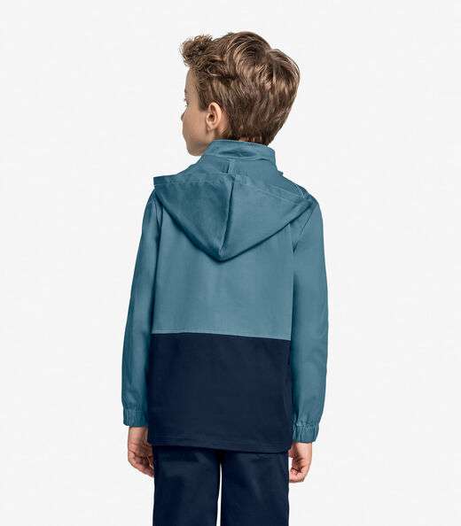 Jaqueta Infantil Masculina Com Capuz Trick Nick Azul