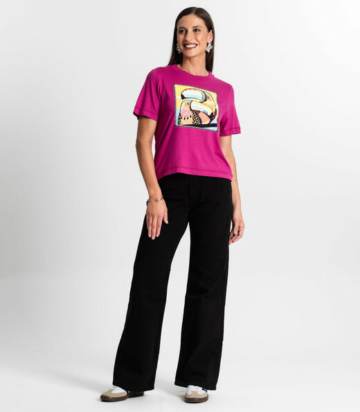 Camiseta Feminina Rovitex Roxo