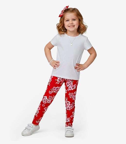 Image_Legging Infantil Em Cotton Select Vermelho