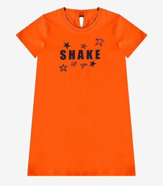 Image_Vestido Feminino Infantil em Molecotton Select Laranja