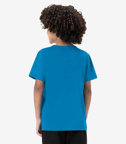 Camiseta Infantil Masculina Básica Rovitex Kids Azul