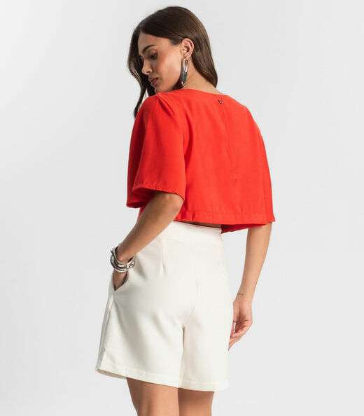Blusa Feminina  Alfaiataria Endless Laranja
