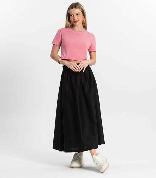 Blusa Básica Feminina Cotton Leve Rovitex Rosa