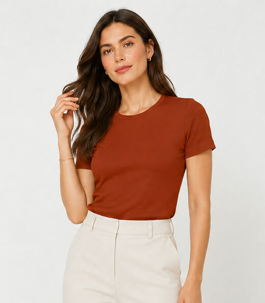 Image_Blusa Feminina Justa Em Malha Classic Infinita Cor Marrom