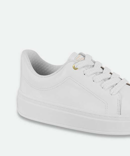 Tênis Casual Feminino Básico Beira Rio Branco 