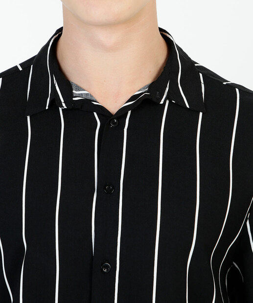 Camisa Masculina Listrada Manga Curta MR 