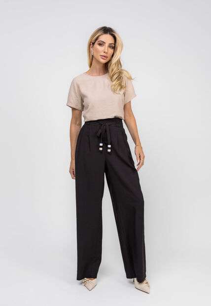 Image_Blusa Alfaiataria Básica Manga Curta Bege Salvatore