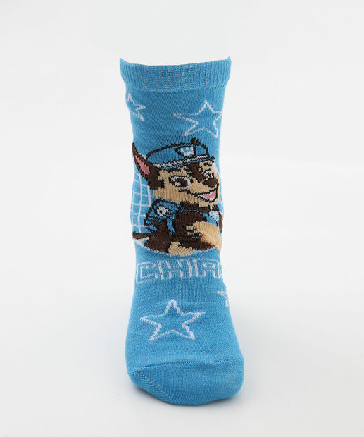 Kit 2 Meias Infantil Estampa Patrulha Canina Azul