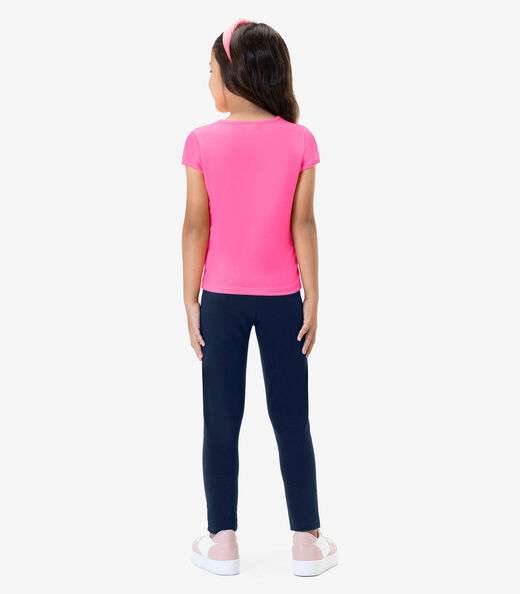 Calça Legging Infantil Feminina Rovitex Kids Azul