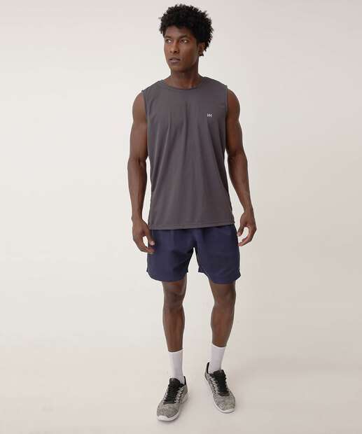 Image_Bermuda Masculina Fitness Microfibra Básica MR Azul