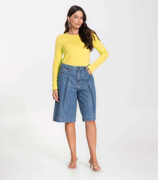 Blusa Manga Longa Básica Select Verde