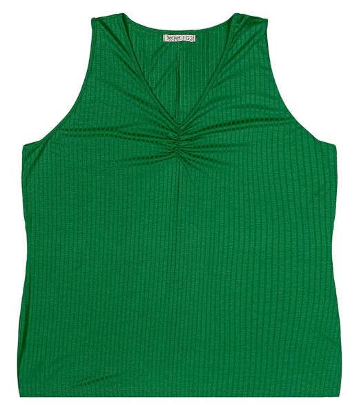Blusa Feminina Plus Size Canelada Secret Glam Verde