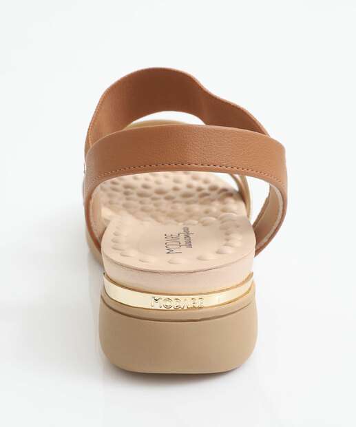 Sandália Feminina Flatform Tiras Modare Marrom