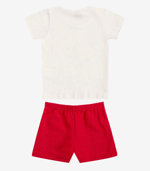 Conjunto Infantil Curto Verão Menina Select Bege