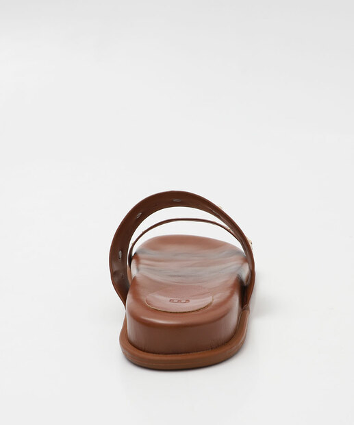 Rasteirinha Feminina Tachas Marisa Marrom