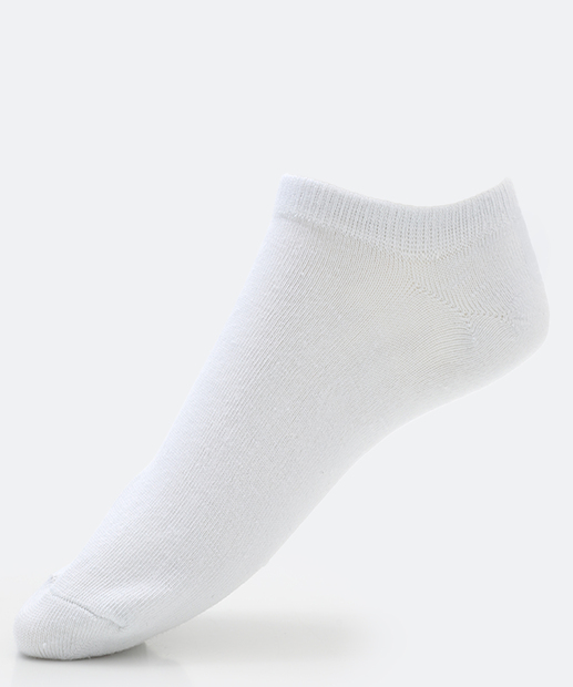 Kit 5 Pares Meias Masculina Invisíveis MR Branco
