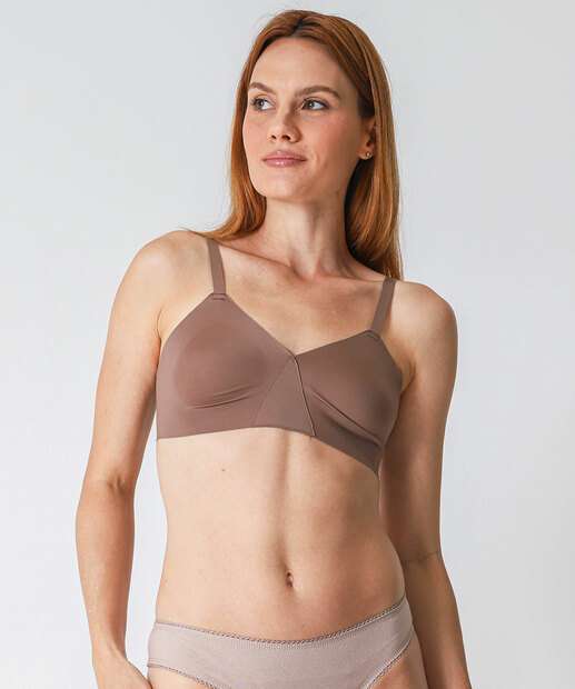 Kit 2 Sutiãs Com Bojo Moldado 3D DelRio Bege