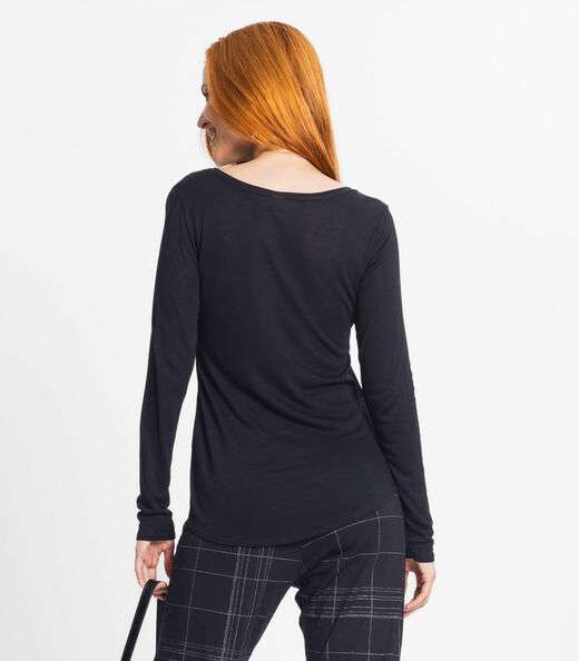 Blusa Feminina Manga Longa Rovitex Preto