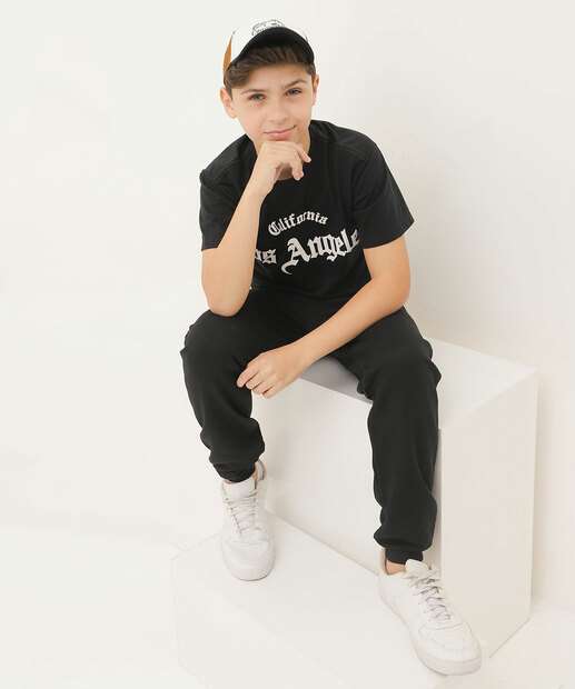 Calça Juvenil Jogger Moletom MR Tam 10 a 16