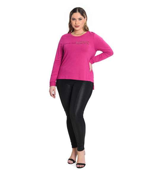 Blusao Molecoton de Viscose Secret Glam Rosa