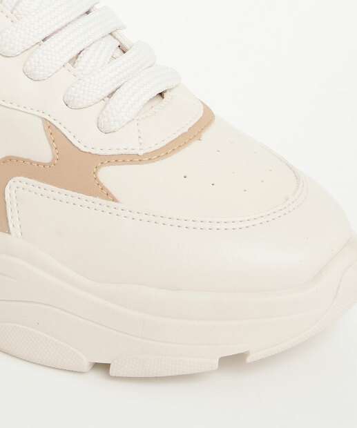 Tênis Feminino Chunky Sneaker Recorte Marisa off White